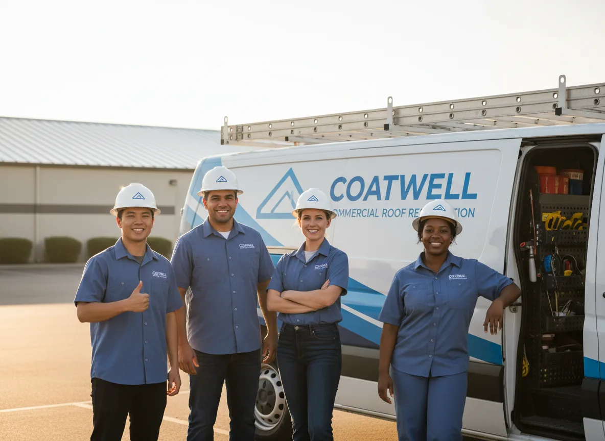 Commercial roof coating company in Helenville, WI