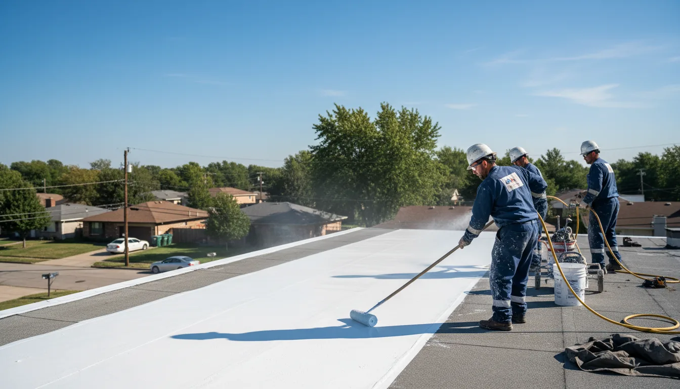 Commercial roof coating in Helenville, WI near me
